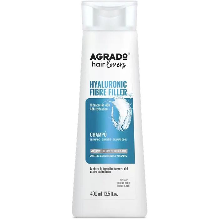 Шампунь Agrado (Аградо) Prof для волосся з  гіалуроновими волокнами 400 мл