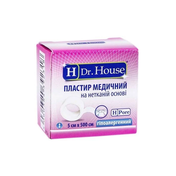 Лейкопластир медичний Dr.House на нетканій основі 5 см х 500 см