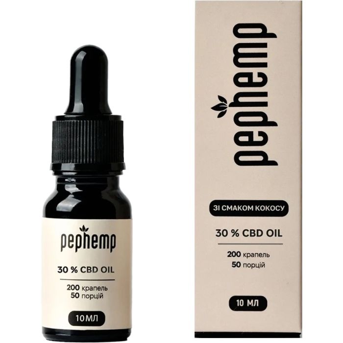 Pephemp Олія 30% СBD Isolate зі смаком кокосу 10 мл
