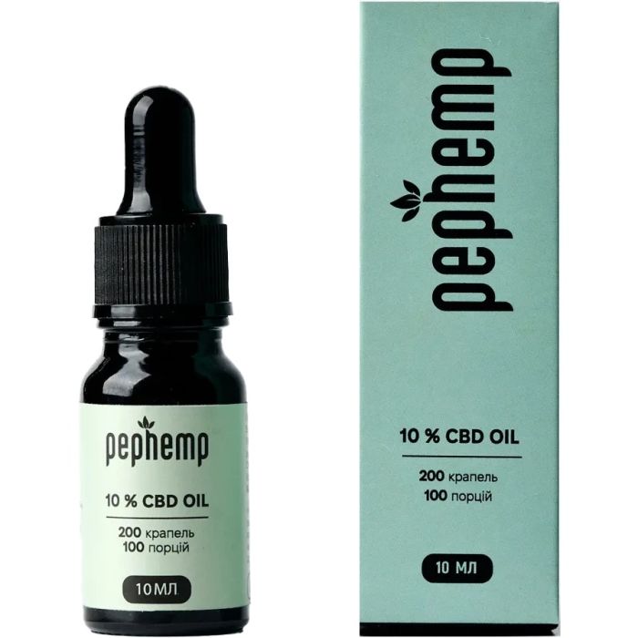 Pephemp Олія 10% СBD Isolate з нейтральним смаком 10 мл