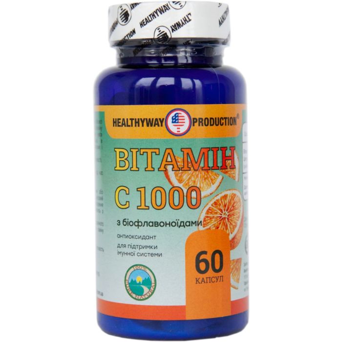 Healthyway Production Вітамін C 1000 мг з біофлавоноїдами капсули №60