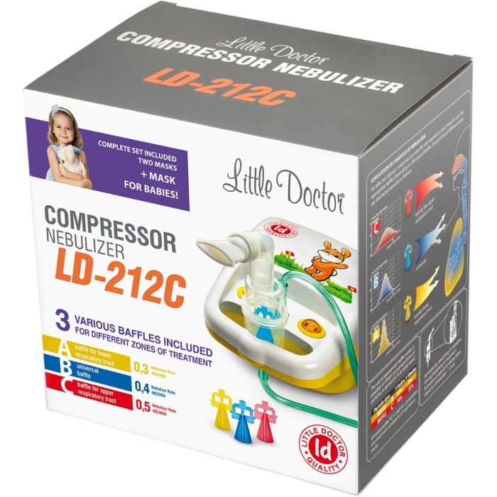 Інгалятор компресорний Little Doctor (Літл Доктор) LD-212C жовтий
