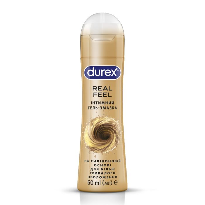 Интимный гель-смазка DUREX Real Feel на силиконовой основе для более длительного увлажнения (лубрикант), 50 мл 