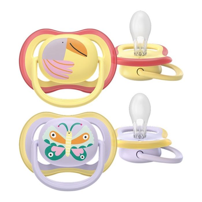 Пустушка Avent (Авент) Ultra Air, 0-6 місяців, 2 шт. SCF087/04