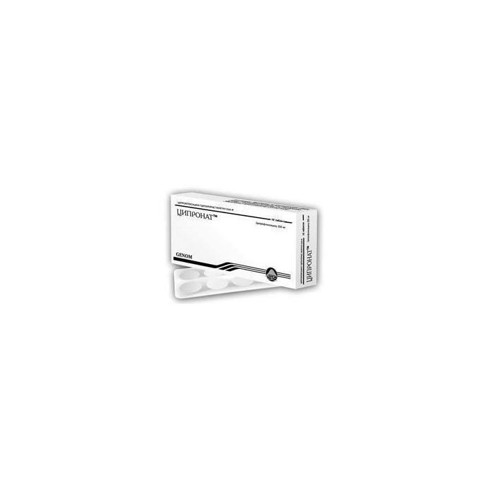 Ципронат 250 мг таблетки №10