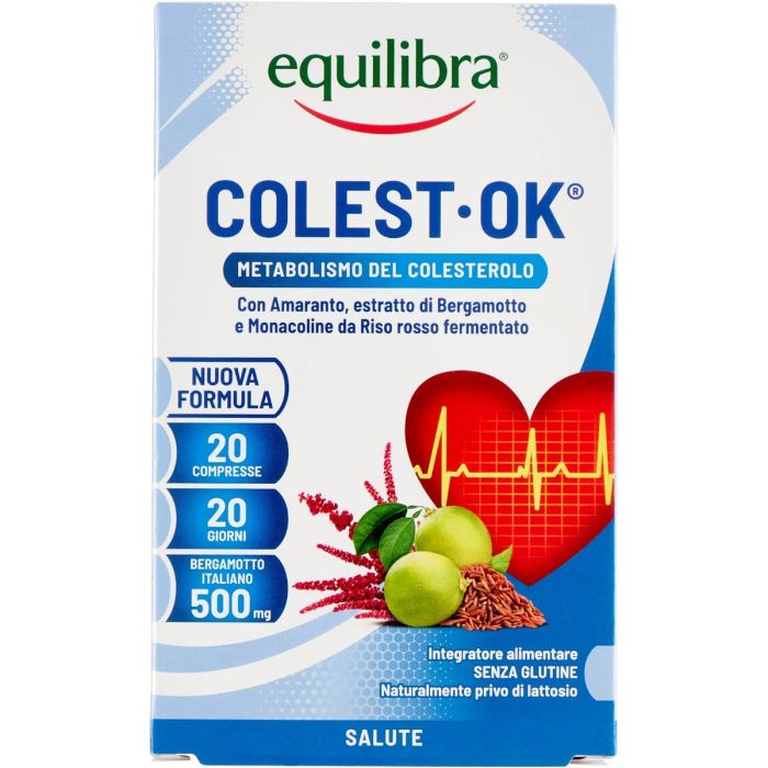 Дієтична добавка Equilibra (Еквілібра) для підтримки метаболізму холестерину, таблетки №20