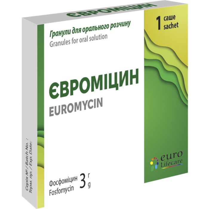 Евромицин гранулы для орального раствора по 3 г саше №1