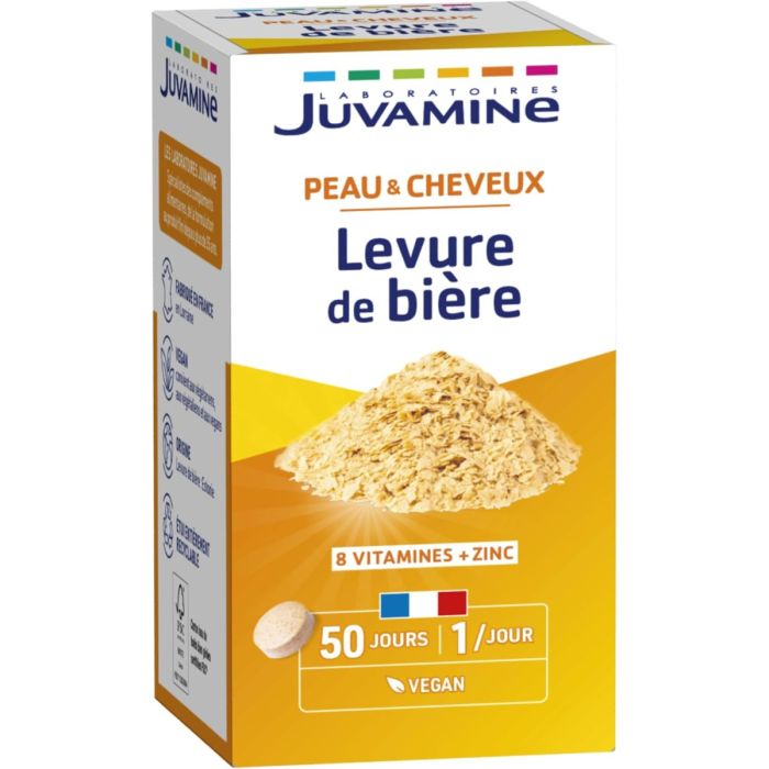 Juvamine (Жувамин) Дрожжи пивные Кожа, волосы, ногти таблетки №50