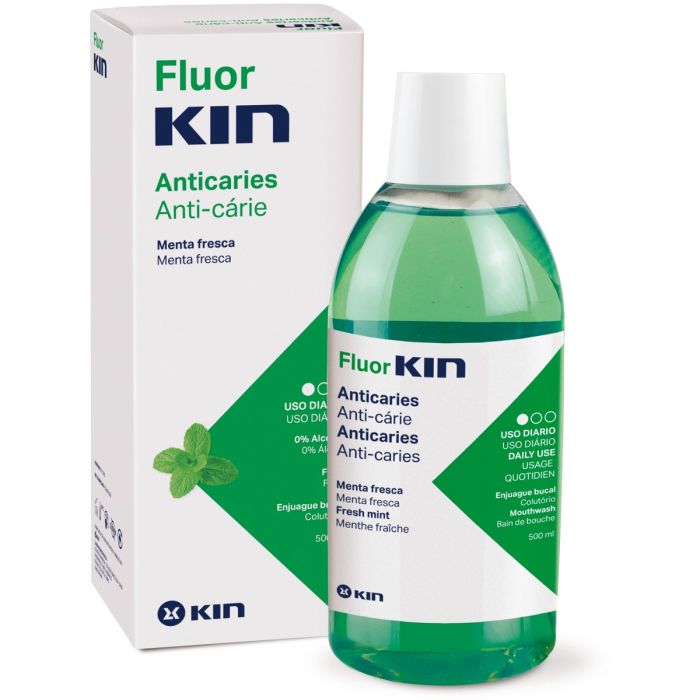 Ополіскувач Kin (Кін) Fluor для ротової порожнини проти карієсу м'ята 500 мл