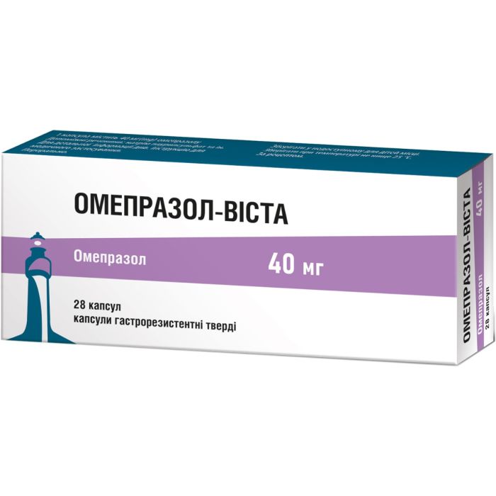 Омепразол-Віста 40 мг капсули №28