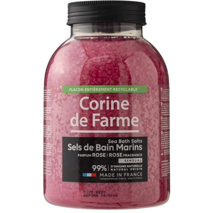 Сіль морська Corine de Farme (Корін де Фарм) для ванн Троянда 1,4 кг