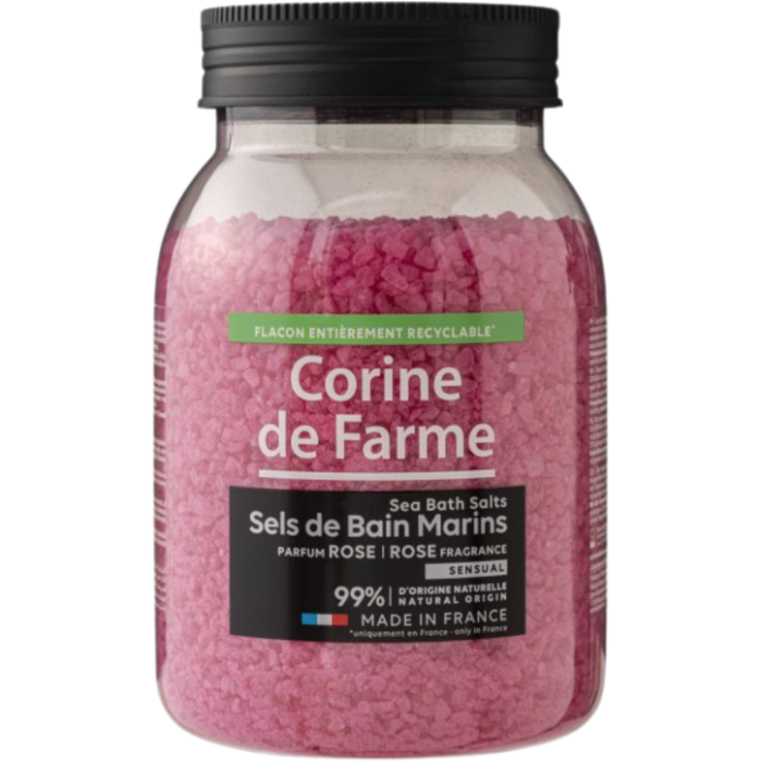 Сіль морська Corine de Farme (Корін де Фарм) для ванн Троянда 600 г
