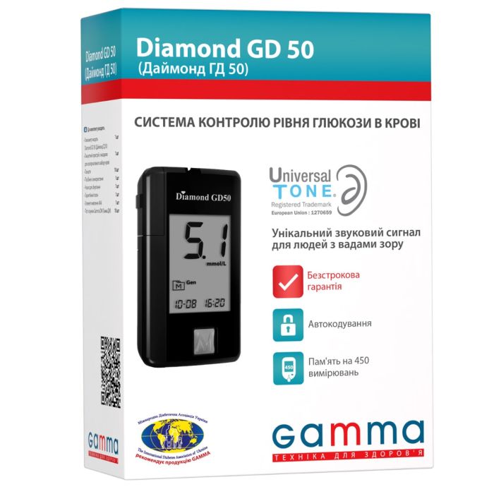 Глюкометр Gamma Diamond GD50