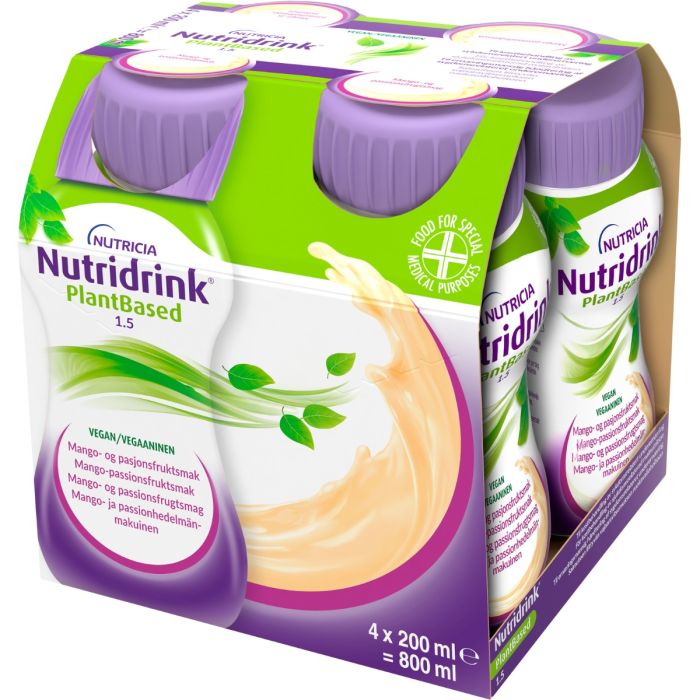 Ентеральне харчування Nutridrink (Нутрідрінк) зі смаком манго-маракуйя 4 х 200 мл