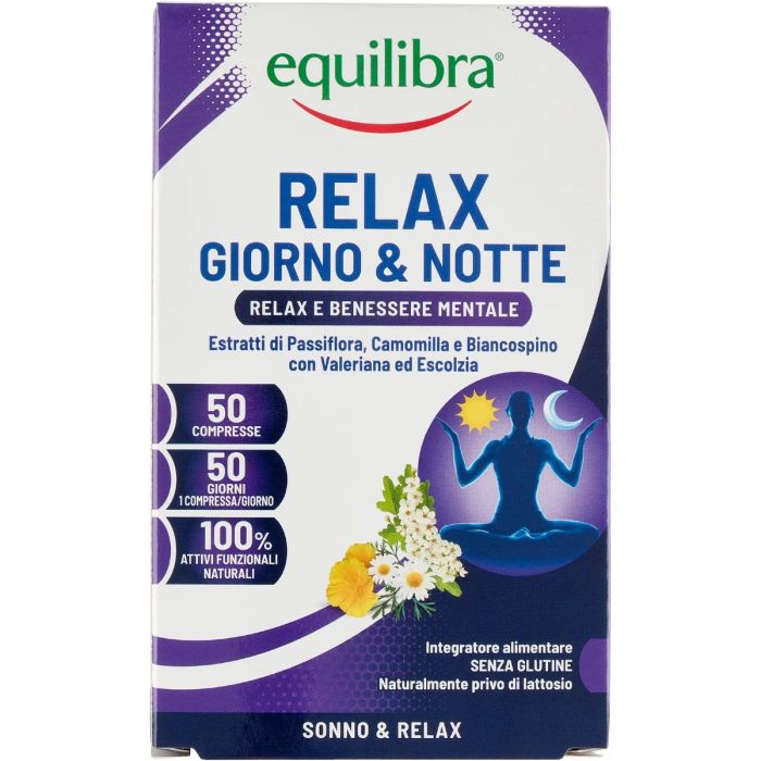 Диетическая добавка Equilibra (Эквилибра) для снижения стресса с экстрактом пассифлоры, таблетки №50