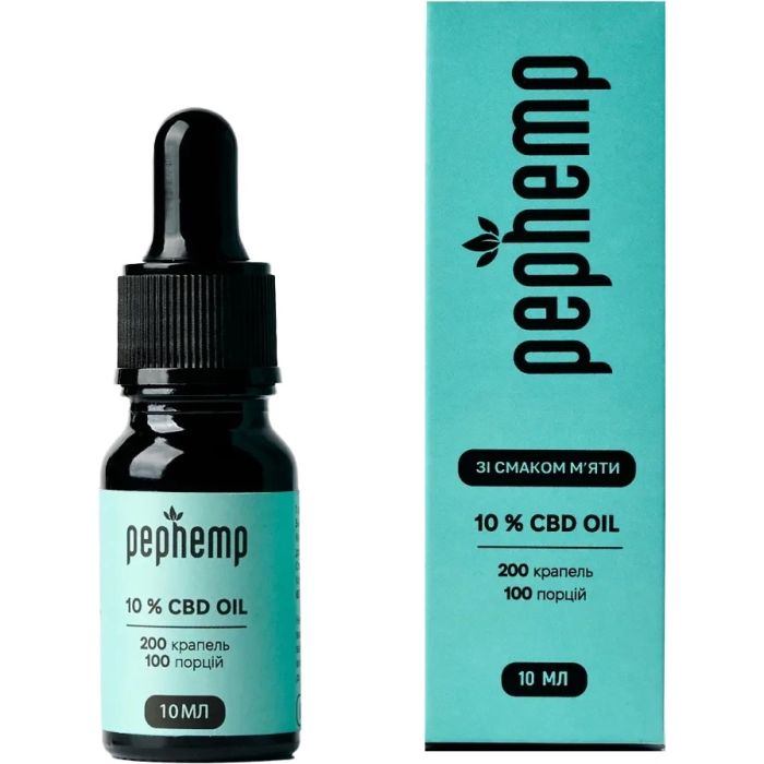 Pephemp Олія 10% СBD Isolate зі смаком м'яти 10 мл