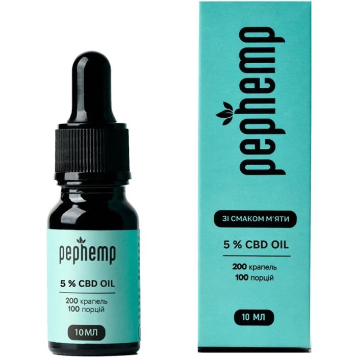 Pephemp Олія 5% СBD Isolate зі смаком м'яти 10 мл