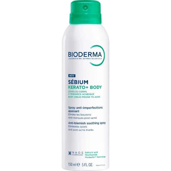 Спрей Bioderma (Біодерма) Sebium Kerato+Body для тіла проти недоліків шкіри 150 мл