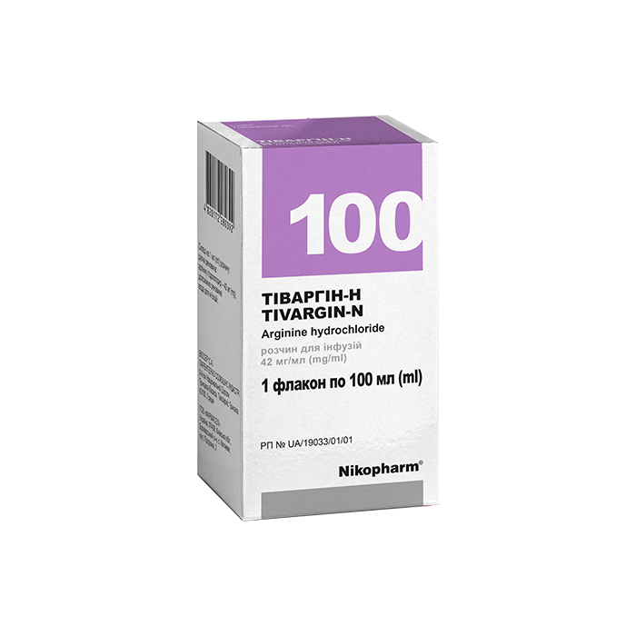 Тіваргін-Н 42 мг/мл розчин для інфузій флакон 100 мл