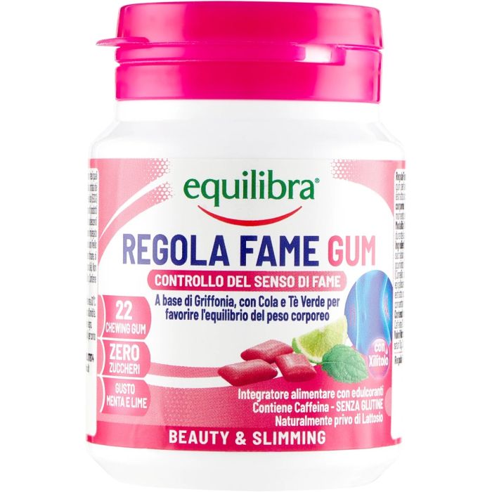 Дієтична добавка Equilibra (Еквілібра) для контролю апетиту з екстрактом грифонії, жувальна гумка №22