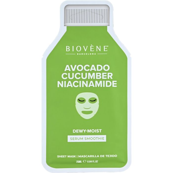 Маска Biovene (Біовен) для обличчя тканинна з авокадо та ніацинамідом 25 мл