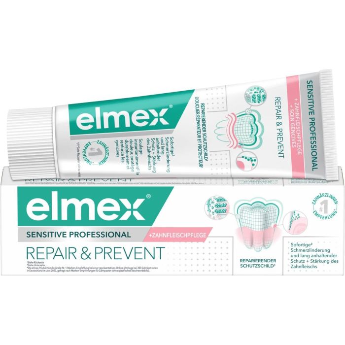Зубна паста Elmex Sensitive Professional Професійна для чутливих зубів 75 мл фото №1 Зубна паста Elmex Sensitive Professional Професійна для чутливих зубів 75 мл