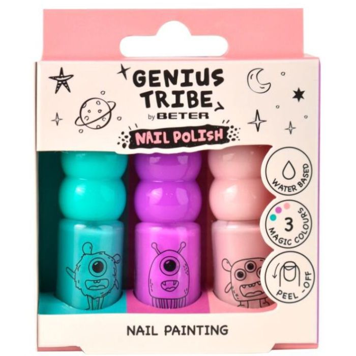 Набір Beter (Бетер) Genius Tribe лаків для нігтів 3 шт., 1 упаковка