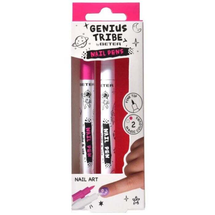 Набір Beter (Бетер) лайнер-пензлів Genius Tribe для нігтів, 2 шт. фото №1 Набір Beter (Бетер) лайнер-пензлів Genius Tribe для нігтів, 2 шт.