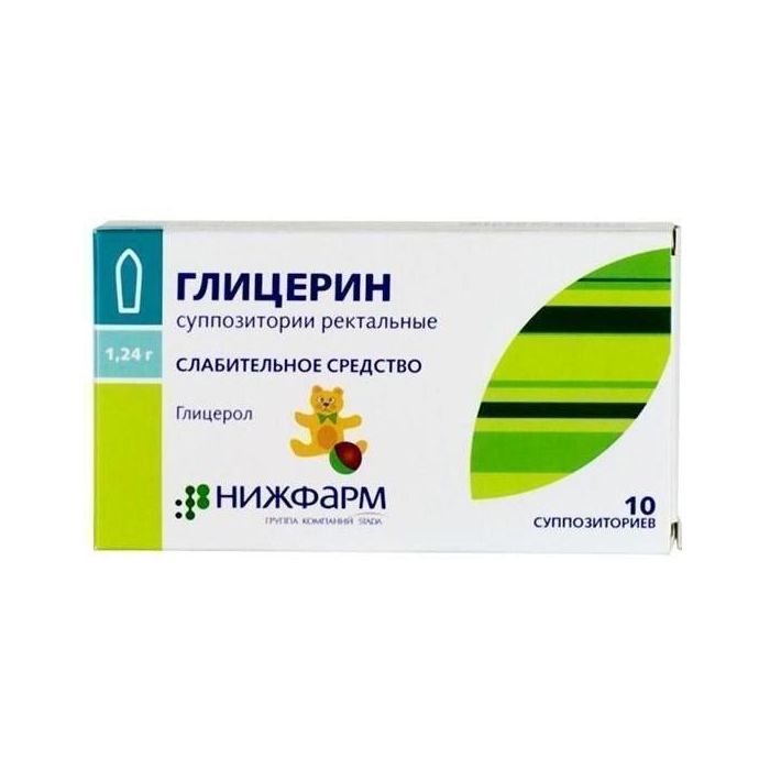 Гліцерин 1,24 г супозиторії №10 