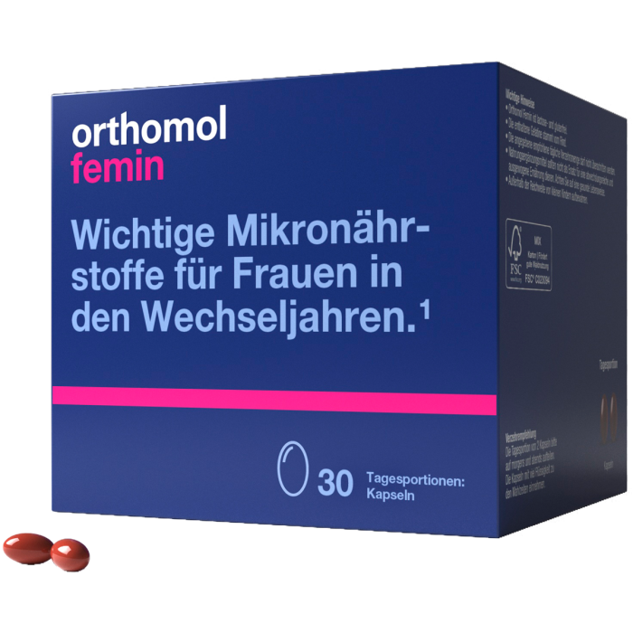 Orthomol (Ортомол) Femin (для женщин в период менопаузы) 30 дней капсулы №30
