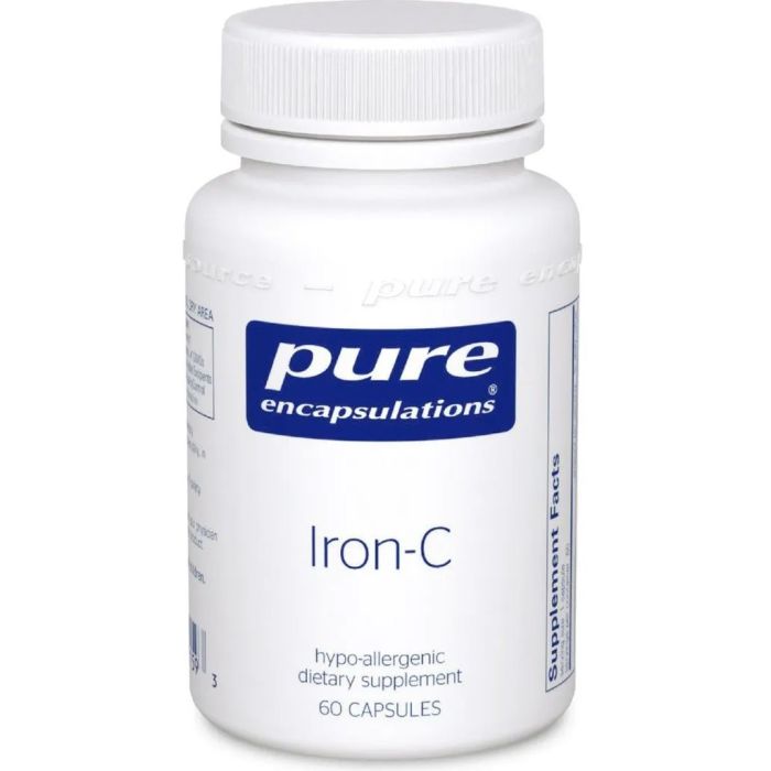 Pure Encapsulations Iron-C Залізо та вітамін С капсули №60 фото №1 Pure Encapsulations Iron-C Залізо та вітамін С капсули №60
