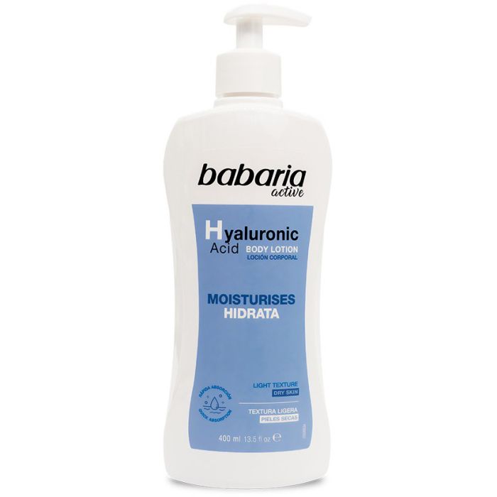 Молочко Babaria (Бабарія) для тіла для сухої шкіри з гіалуроновою кислотою 400 мл