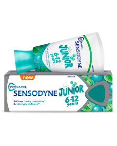 Зубна паста Сенсодин (Sensodyne) Пронамель Junior Смак м’ятної жуйки для дітей 6-12 років 50 мл в інтернет-аптеці