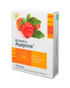 Вiтамiн С Ацерола капсули №10 в місті Харків : ціни, характеристика. 