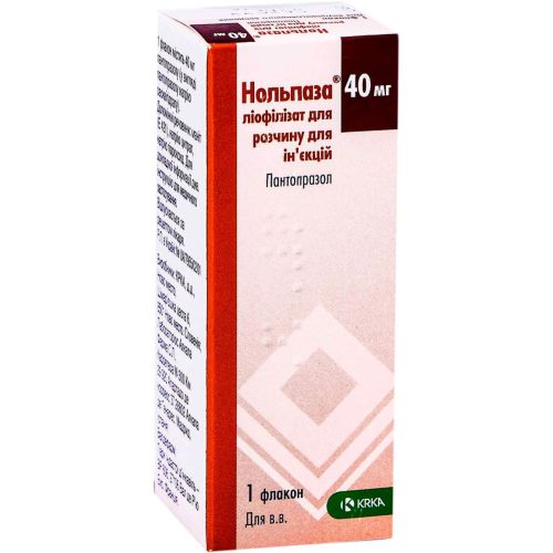 Нольпаза ліофілізат для ін'єкційного розчину 40 мг флакон №1 в місті Вінниця : ціни, характеристика.  - фото №1 Нольпаза ліофілізат для ін'єкційного розчину 40 мг флакон №1 в місті Вінниця : ціни, характеристика.
