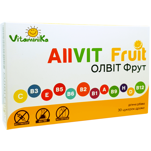 Allvit Fruit цукерки-драже №30 фото - фото №1 Allvit Fruit цукерки-драже №30 фото