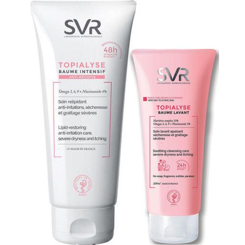 Набор SVR Topialyse (Бальзам Интенс 400 мл + Бальзам Очищающий 200 мл-50%) в городе Богородчаны : цены, характеристики.  - фото №1 Набор SVR Topialyse (Бальзам Интенс 400 мл + Бальзам Очищающий 200 мл-50%) в городе Богородчаны : цены, характеристики.