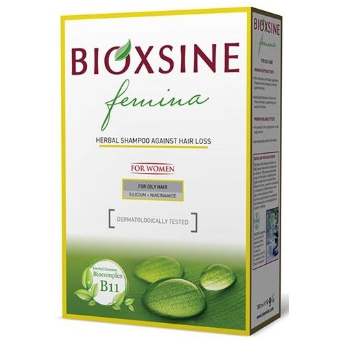 Шампунь Bioxsine Femina проти випадіння для жирного волосся 300 мл в місті Глобине : ціни, характеристика.  - фото №1 Шампунь Bioxsine Femina проти випадіння для жирного волосся 300 мл в місті Глобине : ціни, характеристика.