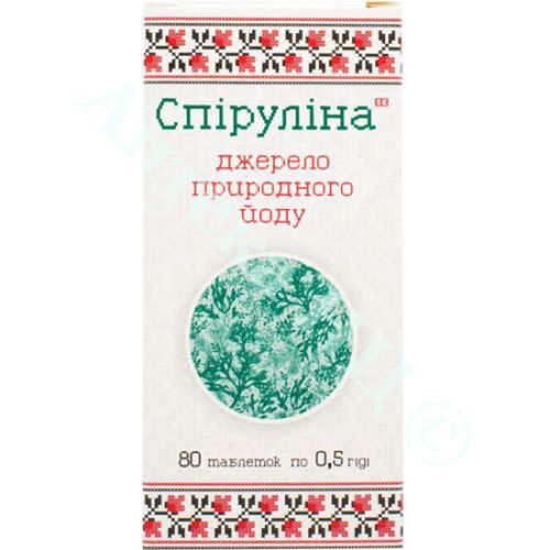 Спіруліна 0,5 г таблетки №80 в місті Софіївка : ціни, характеристика.  - фото №1 Спіруліна 0,5 г таблетки №80 в місті Софіївка : ціни, характеристика.