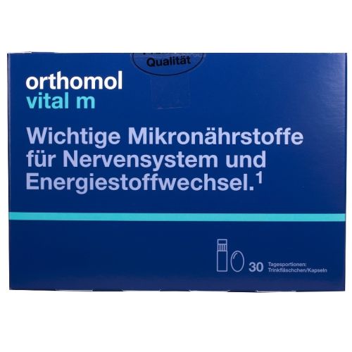 Orthomol (Ортомол) Vital M питьевой (для мужчин) 30 дней бутылочка №30 в городе Глобино : цены, характеристики.  - фото №1 Orthomol (Ортомол) Vital M питьевой (для мужчин) 30 дней бутылочка №30 в городе Глобино : цены, характеристики.