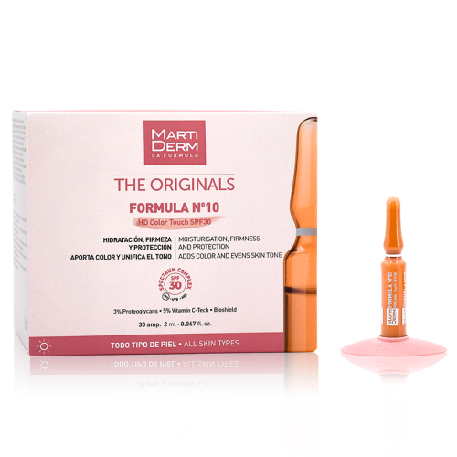 Ампули Martiderm (Мартідерм) Formula №10 HD Color Touch SPF30 30х2мл в місті Хмельницький : ціни, характеристика.  - фото №1 Ампули Martiderm (Мартідерм) Formula №10 HD Color Touch SPF30 30х2мл в місті Хмельницький : ціни, характеристика.