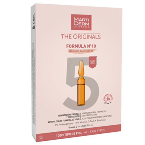 Ампули Martiderm (Мартідерм) Formula №10 HD Color Touch SPF30 5х2мл в місті Хмельницький : ціни, характеристика.  - фото №1 Ампули Martiderm (Мартідерм) Formula №10 HD Color Touch SPF30 5х2мл в місті Хмельницький : ціни, характеристика.