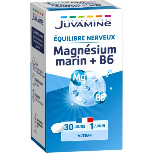 Juvamine (Жувамин) Морской магний + витамин B6 Нервный баланс таблетки №30 в городе Житомир : цены, характеристики.  - фото №1 Juvamine (Жувамин) Морской магний + витамин B6 Нервный баланс таблетки №30 в городе Житомир : цены, характеристики.