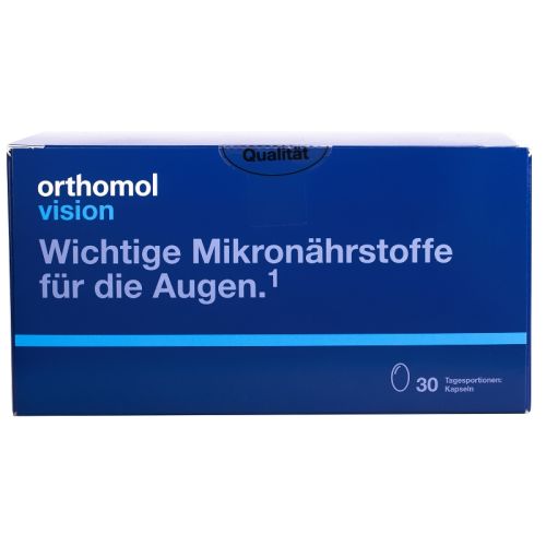 Orthomol (Ортомол) Vision 30 дней (для лікування вікових хвороб очей) капсули №30 в місті Софіївка : ціни, характеристика.  - фото №1 Orthomol (Ортомол) Vision 30 дней (для лікування вікових хвороб очей) капсули №30 в місті Софіївка : ціни, характеристика.