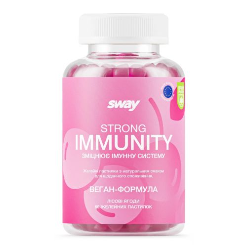 Sway (Свей) Сильний імунітет желатинові пастилки №60 в місті Софіївка : ціни, характеристика.  - фото №1 Sway (Свей) Сильний імунітет желатинові пастилки №60 в місті Софіївка : ціни, характеристика.