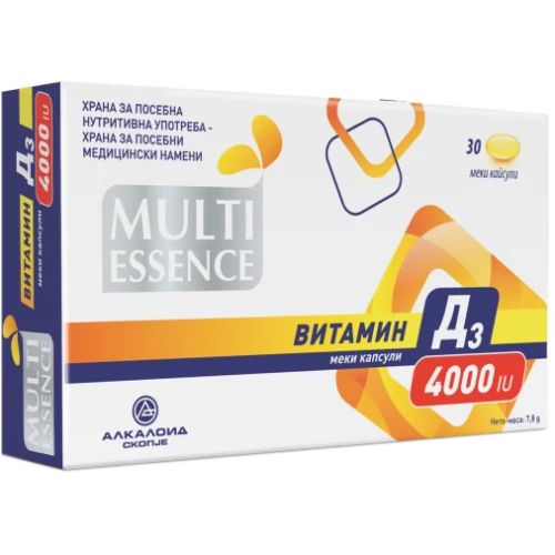 Мульти Эссенс витамин Д3 4000 МЕ капсулы №30 в городе Вышгород : цены, характеристики.  - фото №1 Мульти Эссенс витамин Д3 4000 МЕ капсулы №30 в городе Вышгород : цены, характеристики.