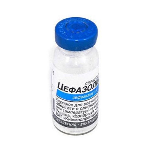 Цефазолін-КМП 1 г розчин №1 в інтернет-аптеці - фото №1 Цефазолін-КМП 1 г розчин №1 в інтернет-аптеці