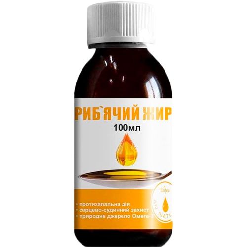 Риб'ячий жир 100 мл в місті Софіївка : ціни, характеристика.  - фото №1 Риб'ячий жир 100 мл в місті Софіївка : ціни, характеристика.