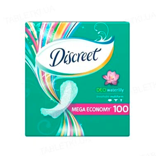 Прокладки Alldays Discreet Water Lilly Deo №100 фото - фото №1 Прокладки Alldays Discreet Water Lilly Deo №100 фото