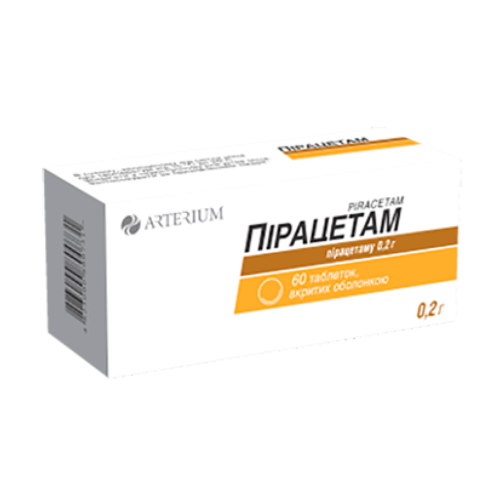 Пірацетам 0,2 г таблетки №60 в місті Чернігів : ціни, характеристика.  - фото №1 Пірацетам 0,2 г таблетки №60 в місті Чернігів : ціни, характеристика.